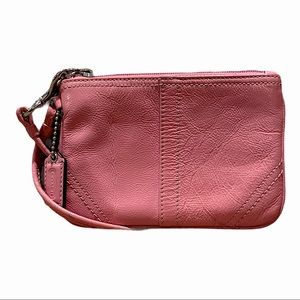 Coach Patent Leather wristlet -Pink